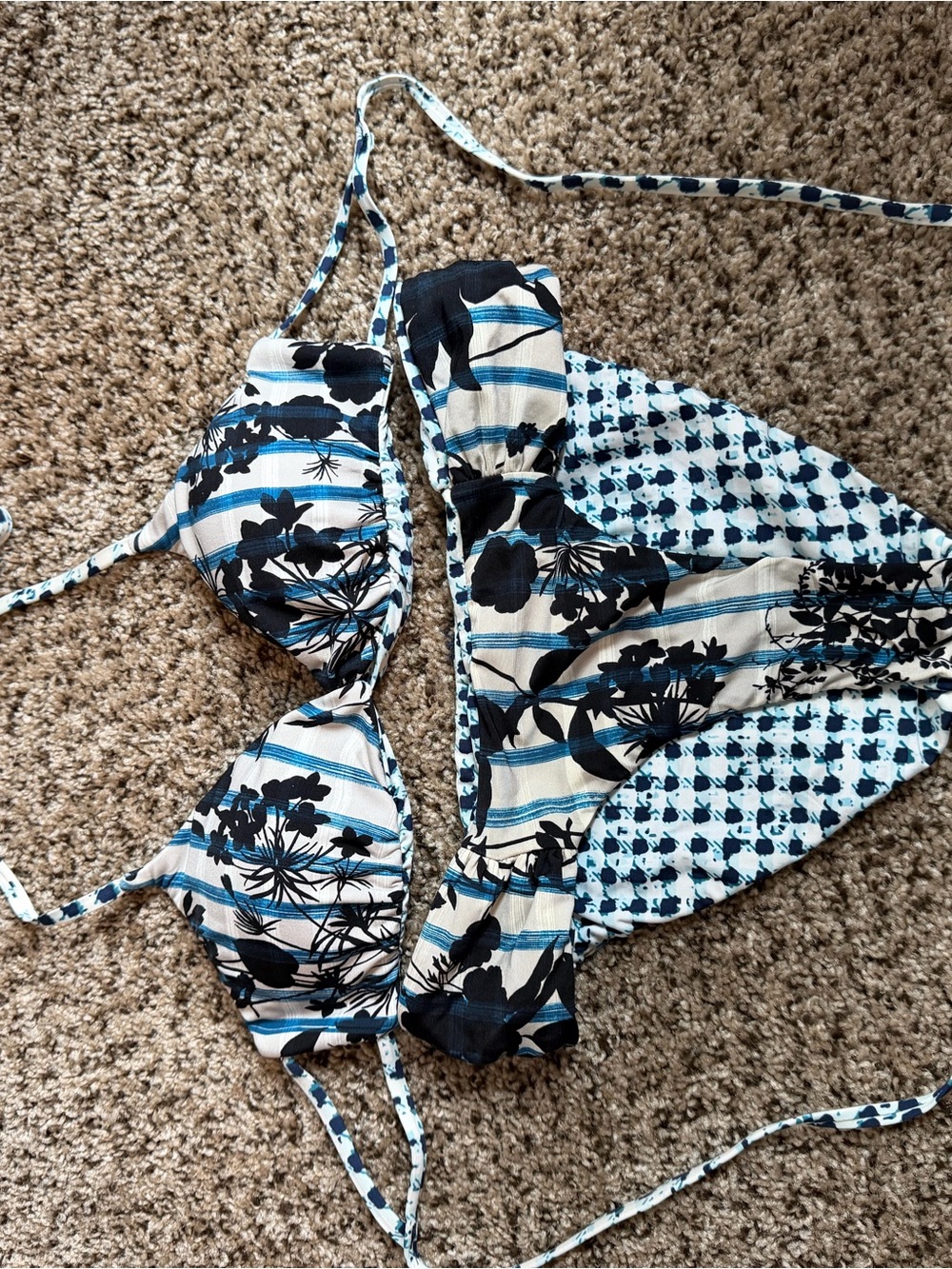 Lucky Brand Reversible Bikini Set